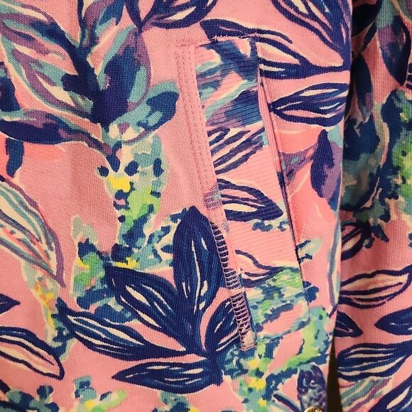 Lilly Pulitzer Luxletic Tropical Print Crewneck Pullover Size XXS - Picture 3 of 11